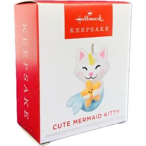 Hallmark CUTE MERMAID‎ KITTY Miniature Keepsake Ornament 2022